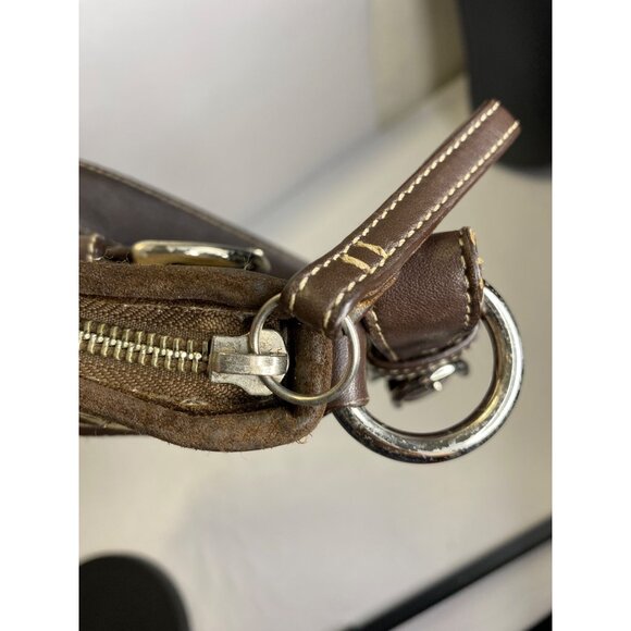 Coach Signature C Hobo Bag With Leather Trim & Adjustable Strap - Picture 7 of 10